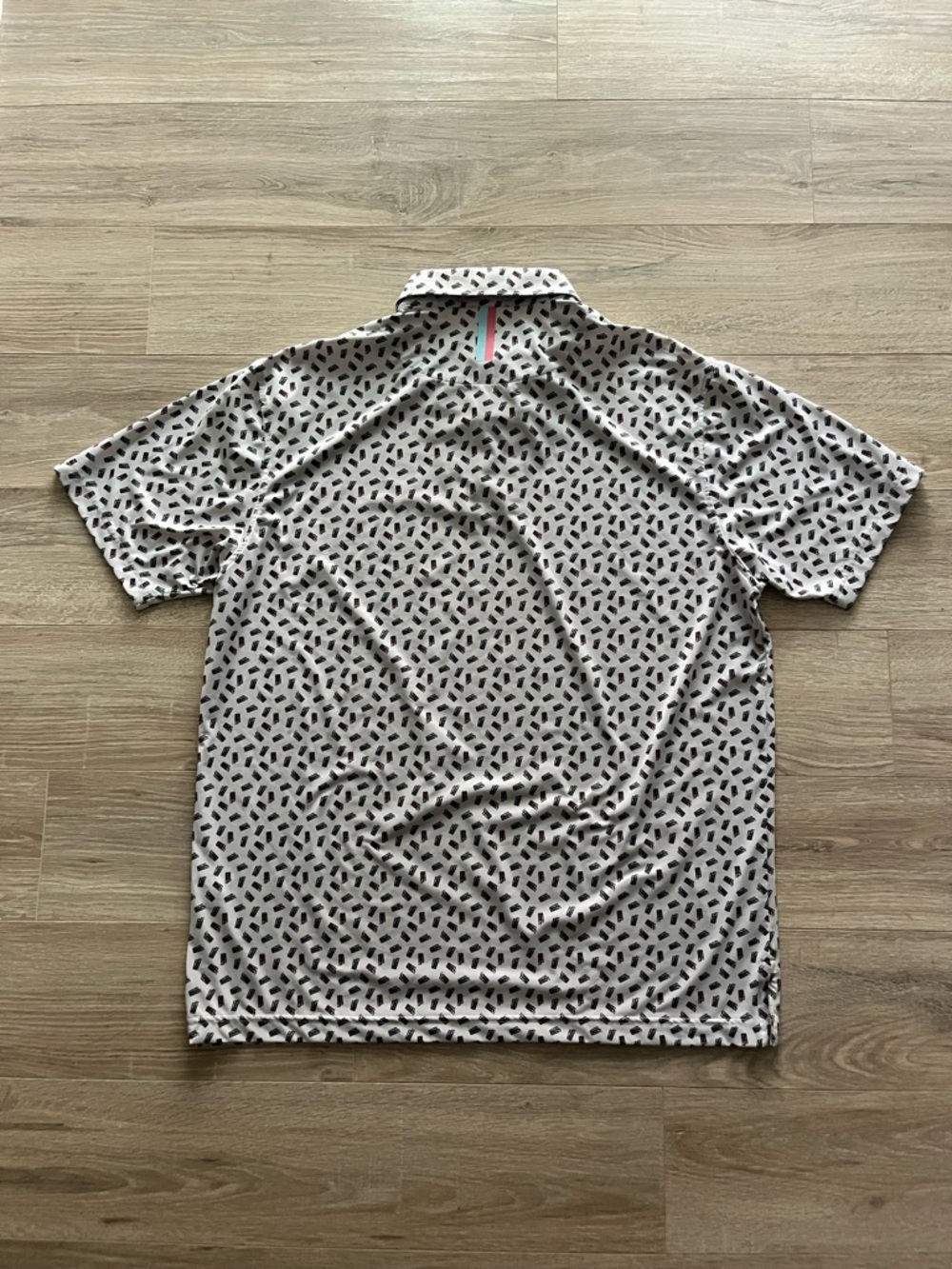 Rhoback Men's Short Sleeve Performance Polo Soda Cups Pattern - Size XL - Picture 6 of 7
